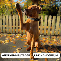 Halsband WOOFLEX® Tactical verstellbar mit Griff Phantom Black