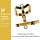 Y-Hundegeschirr 4fach-verstellbar mit Griff und Sicherheitsschnallen Sunset Yellow - ultraleicht