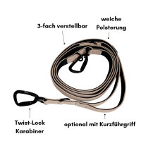 Nylon Pro Führleine Desert Tan