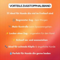 Zugstopphalsband WOOFLEX® Sunset Orange