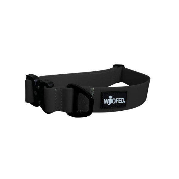 Halsband WOOFLEX® Tactical verstellbar ohne Griff Phantom Black