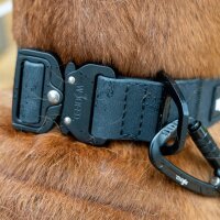 Halsband WOOFLEX® Tactical verstellbar ohne Griff Phantom Black