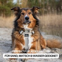 Y-Hundegeschirr WOOFLEX® 4fach-verstellbar mit Griff und Sicherheitsschnallen Desert Sand - wasserfest
