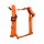 Y-Hundegeschirr WOOFLEX® 4fach-verstellbar mit Griff und Sicherheitsschnallen Sunset Orange - wasserfest