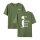 T-Shirt Life is better with dogs Unisex Grün - S