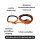 Nylon Retrieverleine verstellbar Safety Orange