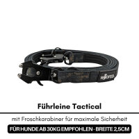 Halsband-Leinen-Set Nylon Black Camo