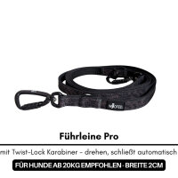 Halsband-Leinen-Set Nylon Black Camo
