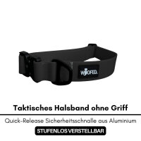 Halsband-Leinen-Set WOOFLEX® Phantom Black