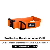 Halsband-Leinen-Set WOOFLEX® Sunset Orange