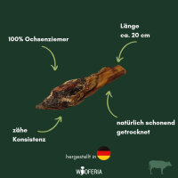 Ochsenziemer Stücke mit Fleischkeule 20cm