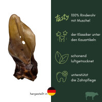 Rinderohr XL mit Muschel