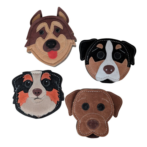 Natürliches Hundespielzeug Hundeköpfe