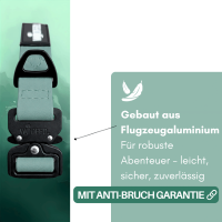 Halsband WOOFLEX® Tactical verstellbar ohne Griff Jade Green