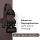 Halsband WOOFLEX® Tactical verstellbar mit Griff Espresso