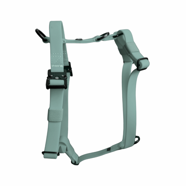 Y-Hundegeschirr WOOFLEX® 4fach-verstellbar mit Griff und Sicherheitsschnallen Jade Green - wasserfest