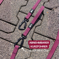 multifunktionale Schleppleine WOOFLEX® Burgundy