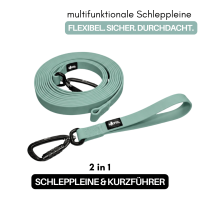 multifunktionale Schleppleine WOOFLEX® Jade Green