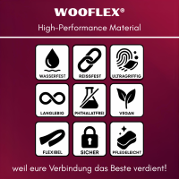 Umhängeleine WOOFLEX® Classic Burgundy