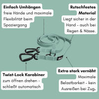 Umhängeleine WOOFLEX® Pro Jade Green