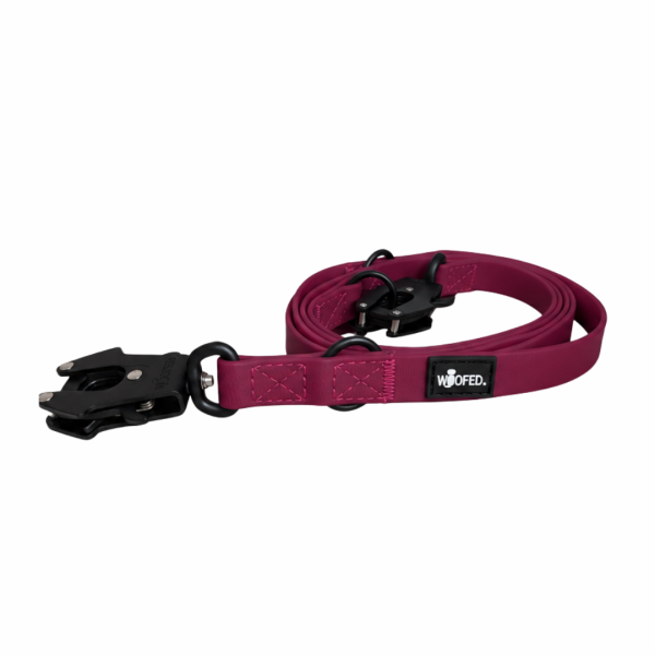 Führleine WOOFLEX® Tactical verstellbar Burgundy