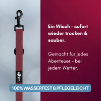 Führleine WOOFLEX® Classic verstellbar Burgundy