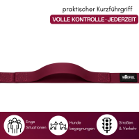 Führleine WOOFLEX® Classic verstellbar Burgundy