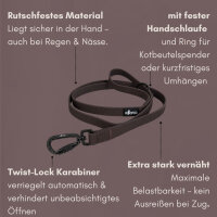 Führleine WOOFLEX® Pro Handschlaufe Espresso