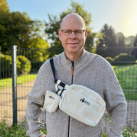 Multifunktionale Gassitasche - 2 in 1 Bauchtasche & Schultertasche Cord