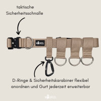Gassigürtel Desert Tan - verstellbar mit taktischer...