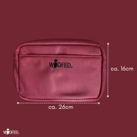 Multifunktionale Gassitasche - 2 in 1 Bauchtasche & Schultertasche Wine Red